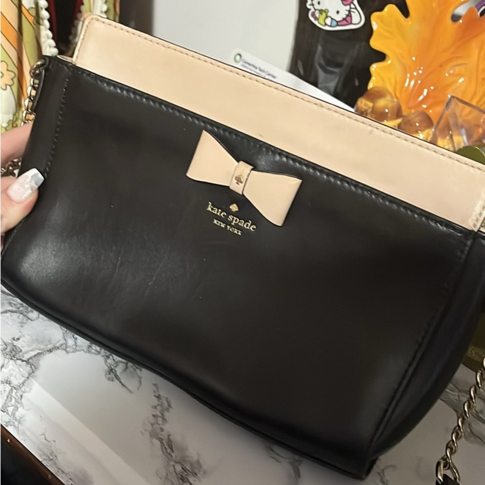 Kate Spade Black and Tan Crossbody Bag